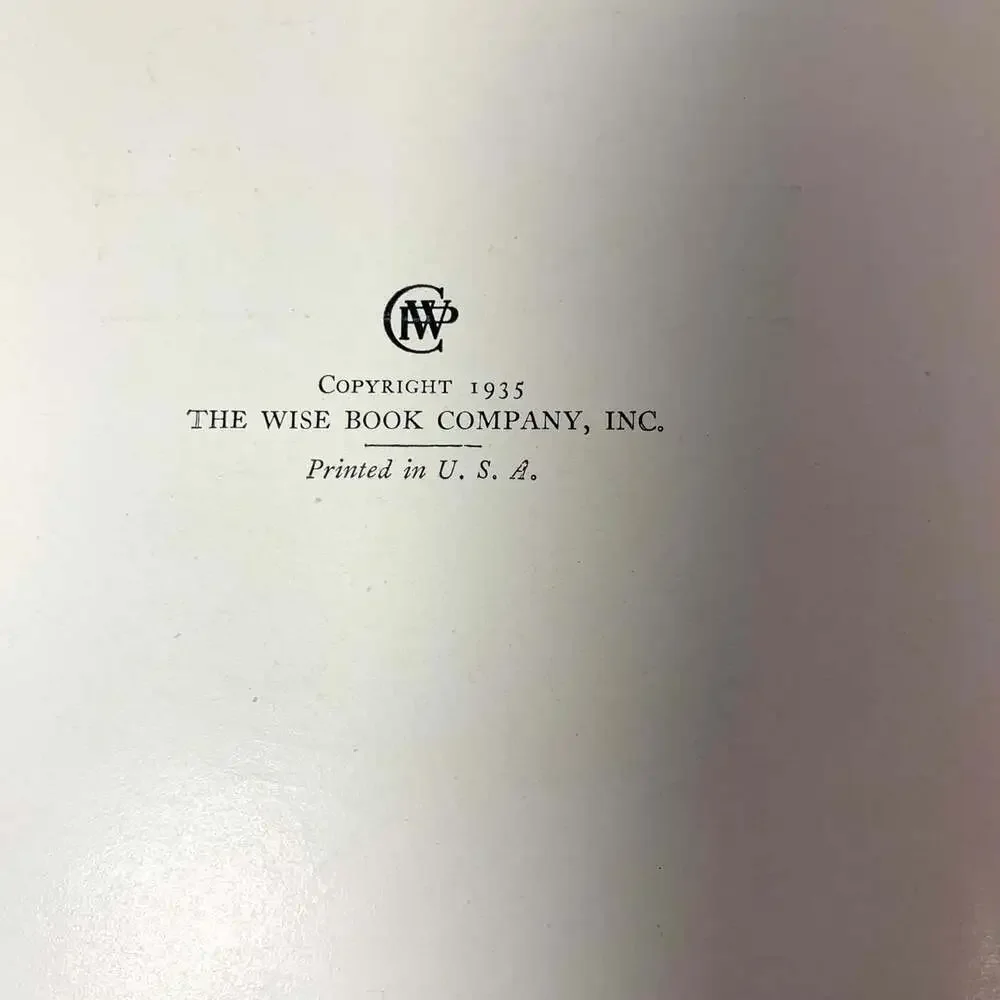 Water People book written in 1935